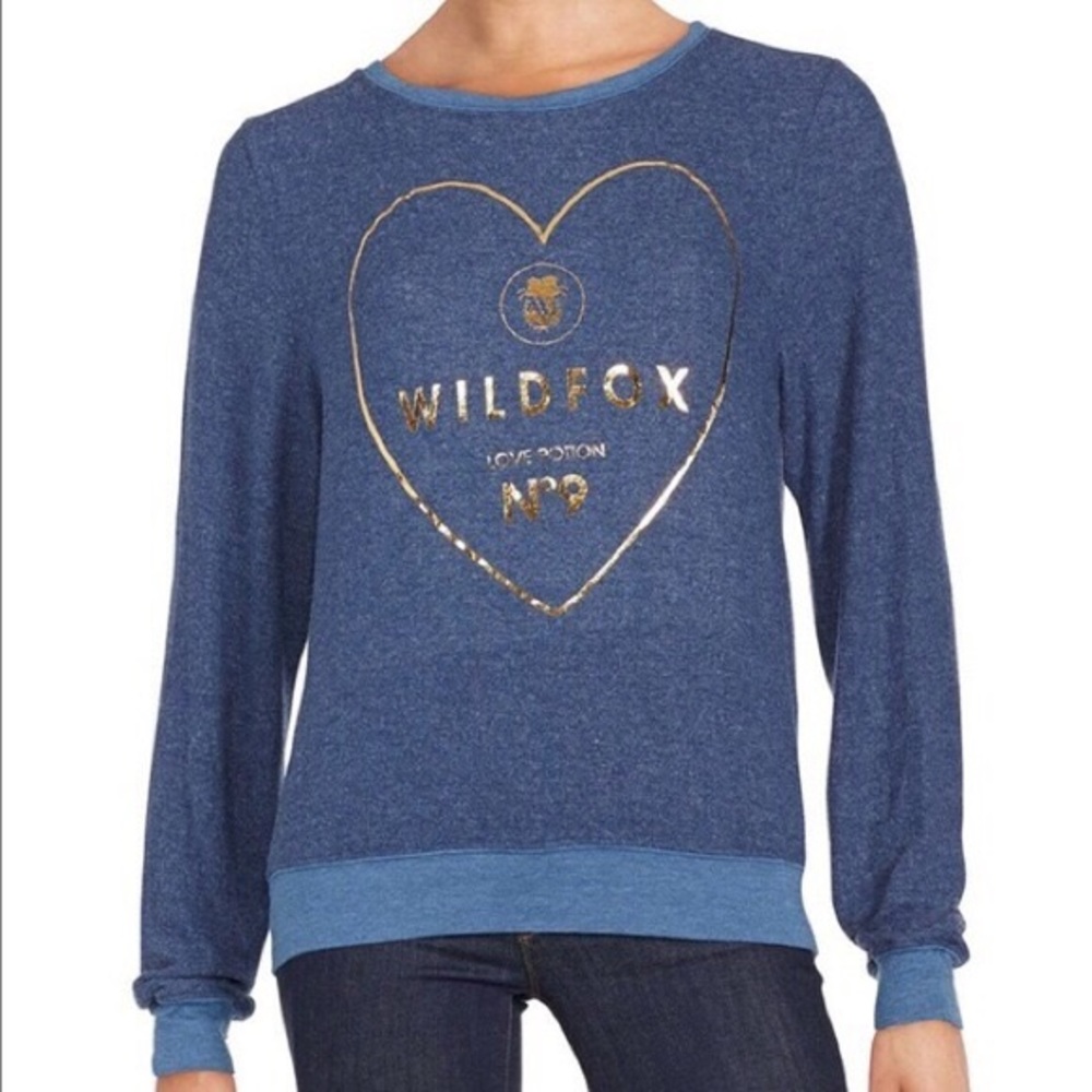 Wildfox No.9 Heart Sweater